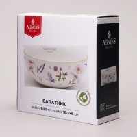 Салатник agness &quot;flower story&quot; 16,5*6 см 800 мл (358-2173)