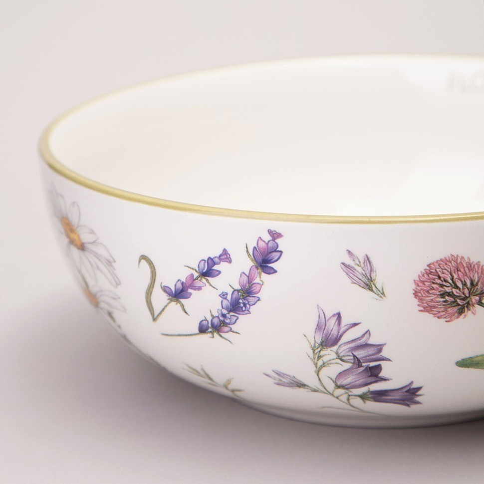 Салатник agness "flower story" 16,5*6 см 800 мл (358-2173)