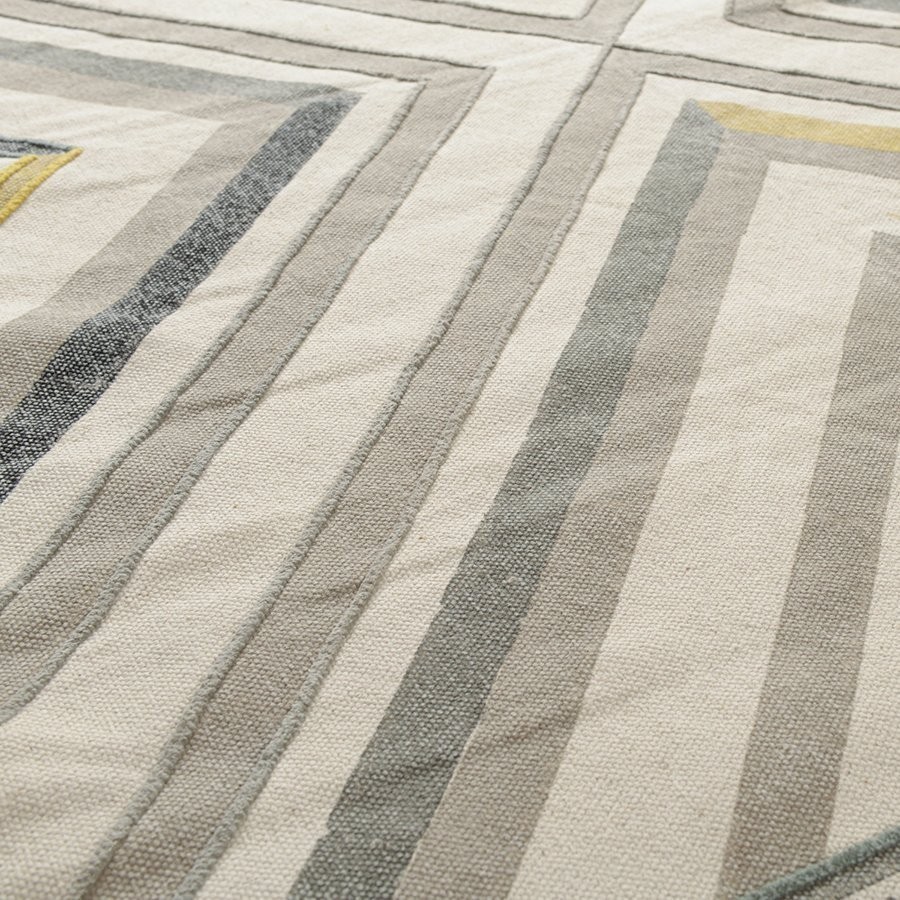 Ковер из хлопка с контрастным узором и кисточками из коллекции ethnic, 160х230 см (69443)