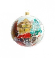 Новогодний шар Чудо близко с кристаллами Swarovski (2230)