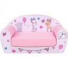Раскладной бескаркасный (мягкий) детский диван серии "Мимими", Крошка Рони день рождения (PCR320-90)