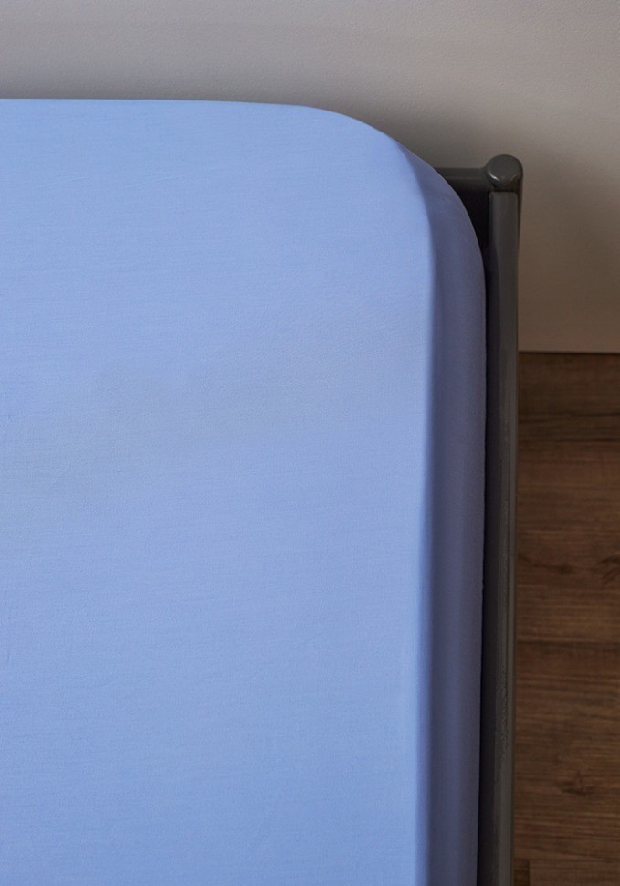 Простыня из премиального сатина сиреневого цвета из коллекции essential, 180х270 см (78479)