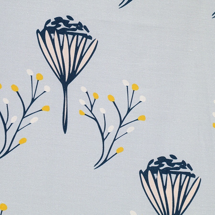 Комплект постельного белья "Полевые цветы" из премиального сатина из коллекции russian north, 150х200 см (78450)