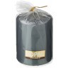Свеча столбик высота 10см серый лакированный диаметр 7 см Adpal (348-841)
