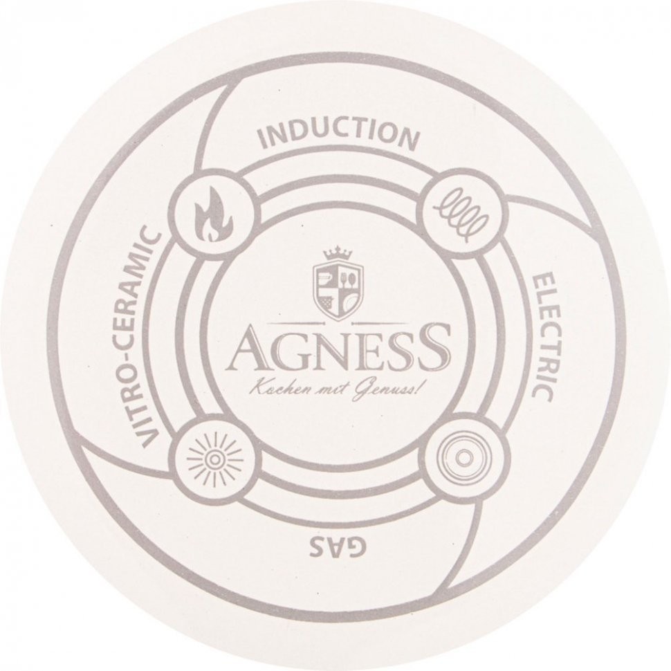 Чайник agness эмалированный со свистком, серия deluxe, 3,0л свисток с титановым покрытием Agness (951-108)
