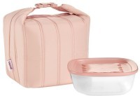 Набор из термосумки и контейнера handy bio, 1,4 л, розовый (79094)