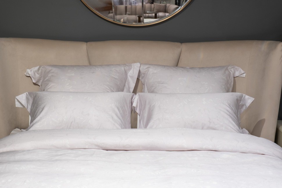 Комплект постельного белья Лоренцо,сатин 400TC,белый, 145*210-1шт,50*70-2шт (TT-00014766)