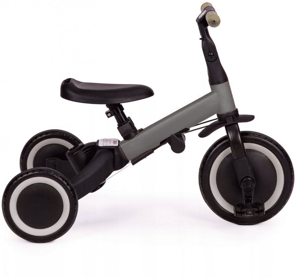 Детский беговел-велосипед 6в1 с родительской ручкой, темно-серый (TR008-DARK-GREY)