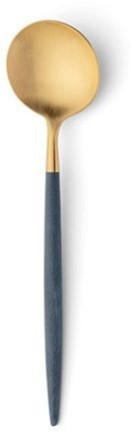 Ложка кофейная GO.12BLEGB, нержавеющая сталь 18/10, композитный материал, blue/gold, CUTIPOL