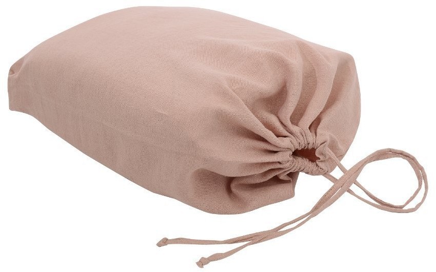 Пододеяльник изо льна цвета пыльной розы essential, 150х200 см (63320)