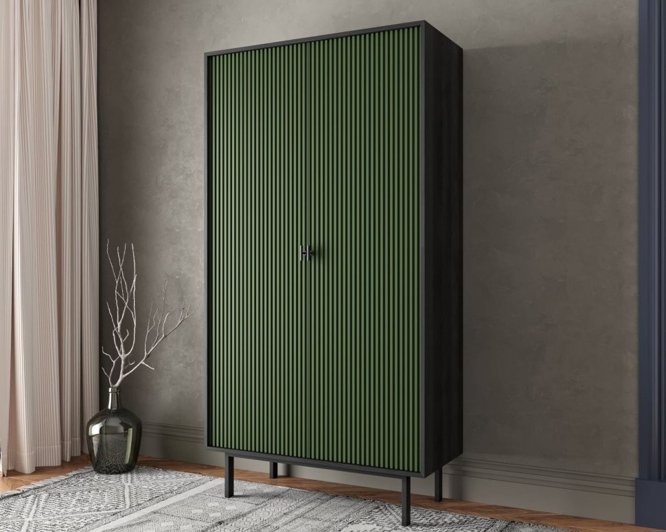 Шкаф двухдверный Emerson арт EM091/green/L-ET