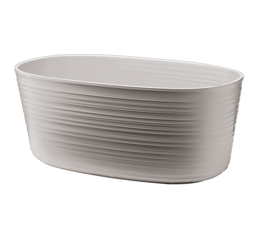 Кашпо для комнатных растений малое tierra, серо-бежевое (75512)