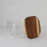 Банка для хранения квадратная glass acacia,1 л (79984)