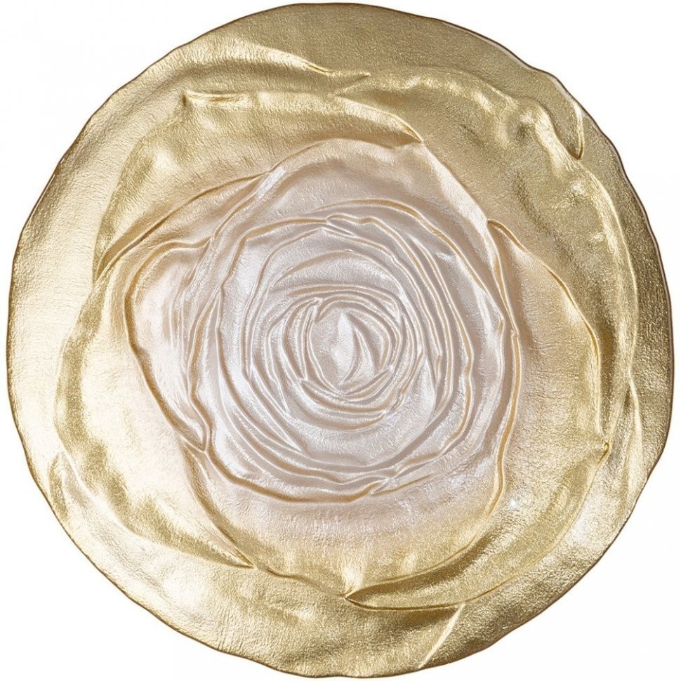Тарелка "antique rose" gold 21см АКСАМ (339-357)