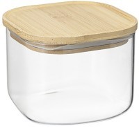 Банка для хранения квадратная glass bamboo,1 л (77504)