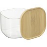 Банка для хранения квадратная glass bamboo,1 л (77504)