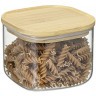 Банка для хранения квадратная glass bamboo,1 л (77504)