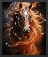 Картина Симфония света и пламени с кристаллами Swarovski (2434)