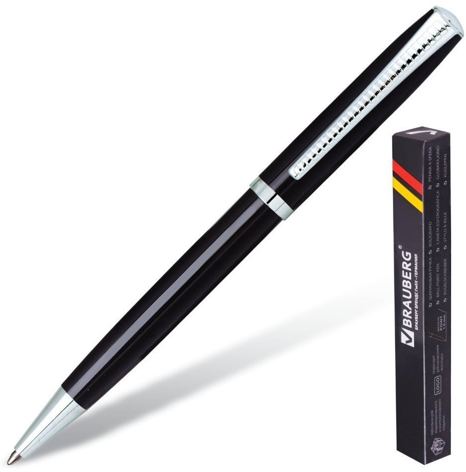Ручка шариковая Brauberg Cayman Black 0,7 мм 141410 (2) (66941)