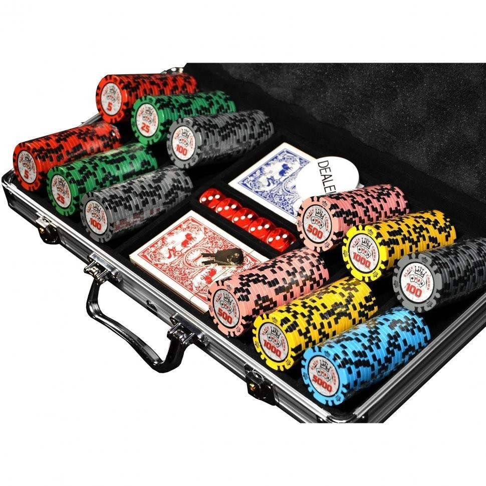 Набор для покера Black Crown на 300 фишек (31464)