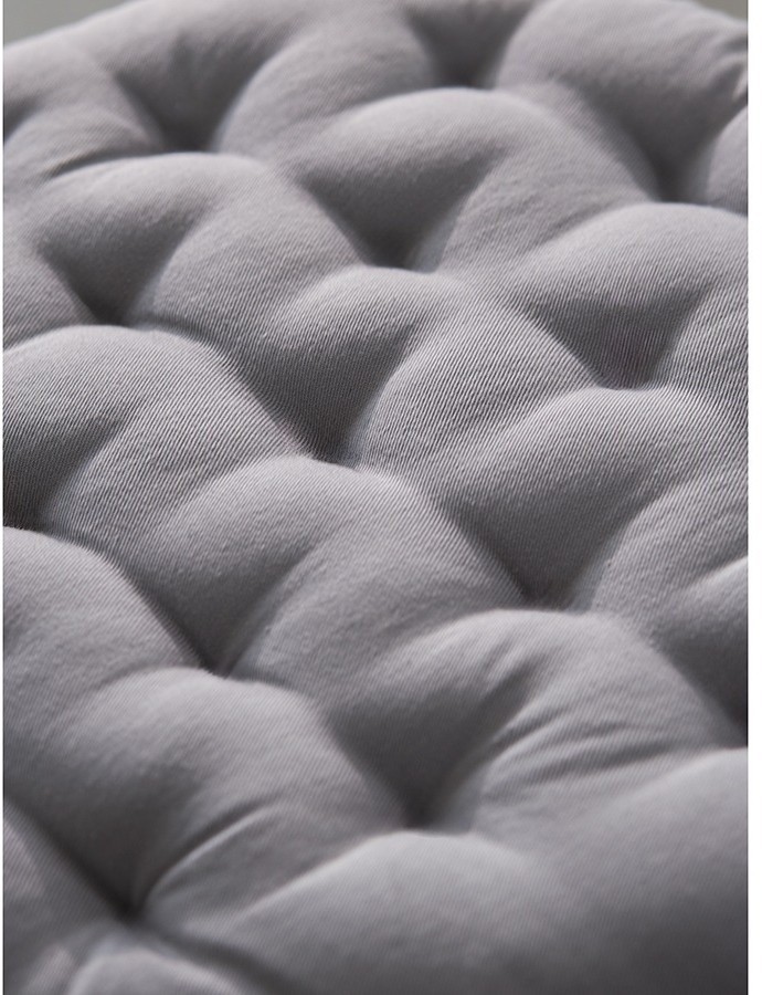 Подушка на стул круглая из хлопка серого цвета из коллекции essential, 35 см (77454)