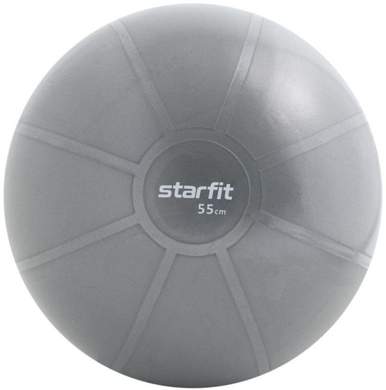Фитбол высокой плотности GB-110 антивзрыв, 1100 гр, серый, 55 см (1772510)