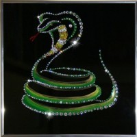 Картина Кобра 2013 с кристаллами Swarovski (1176)