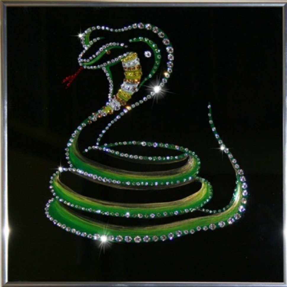 Картина Кобра 2013 с кристаллами Swarovski (1176)