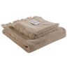 Полотенце банное с бахромой бежевого цвета essential, 70х140 см (63145)