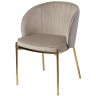 Стул coral, велюр, серо-бежевый (77191)
