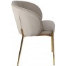 Стул coral, велюр, серо-бежевый (77191)