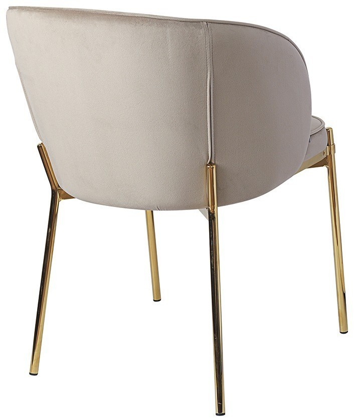 Стул coral, велюр, серо-бежевый (77191)