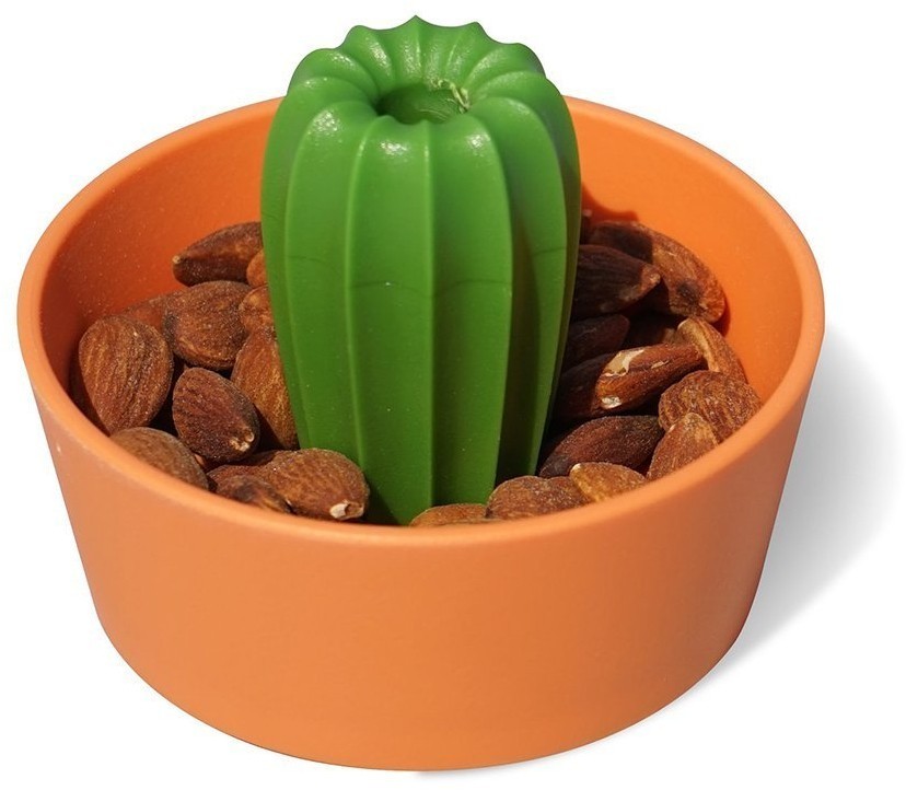 Миска для снеков cacnuts, оранжевая/зеленая (59848)