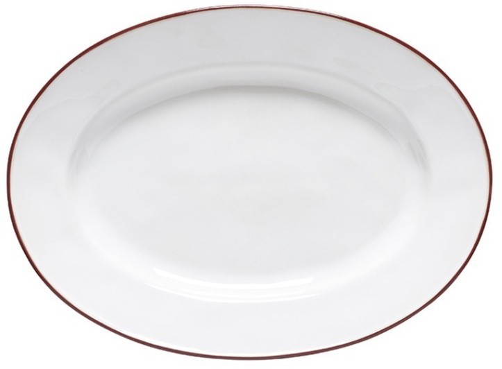 Тарелка ATA301-01018E(00721A), керамика, White, red, Costa Nova