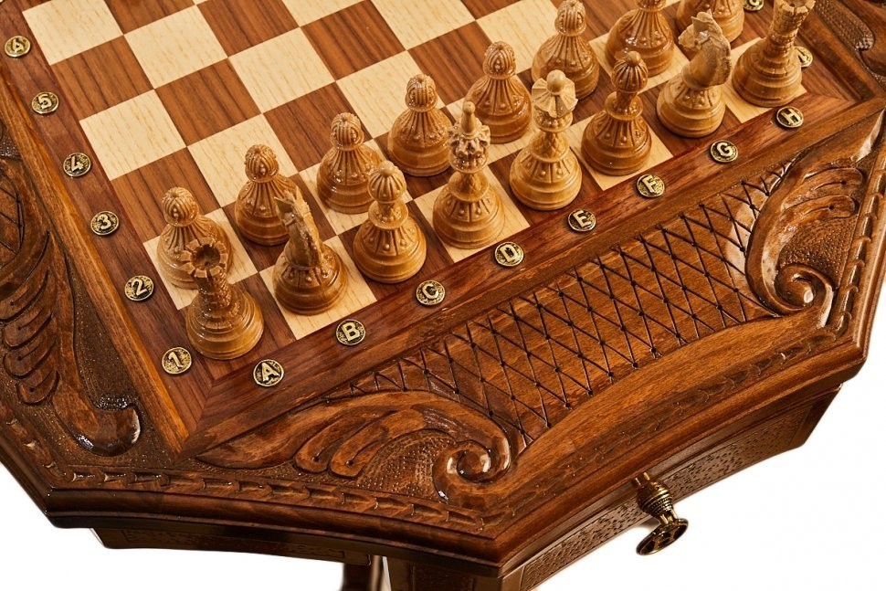 Стол ломберный шахматный "Севанское сражение", Haleyan (46992)