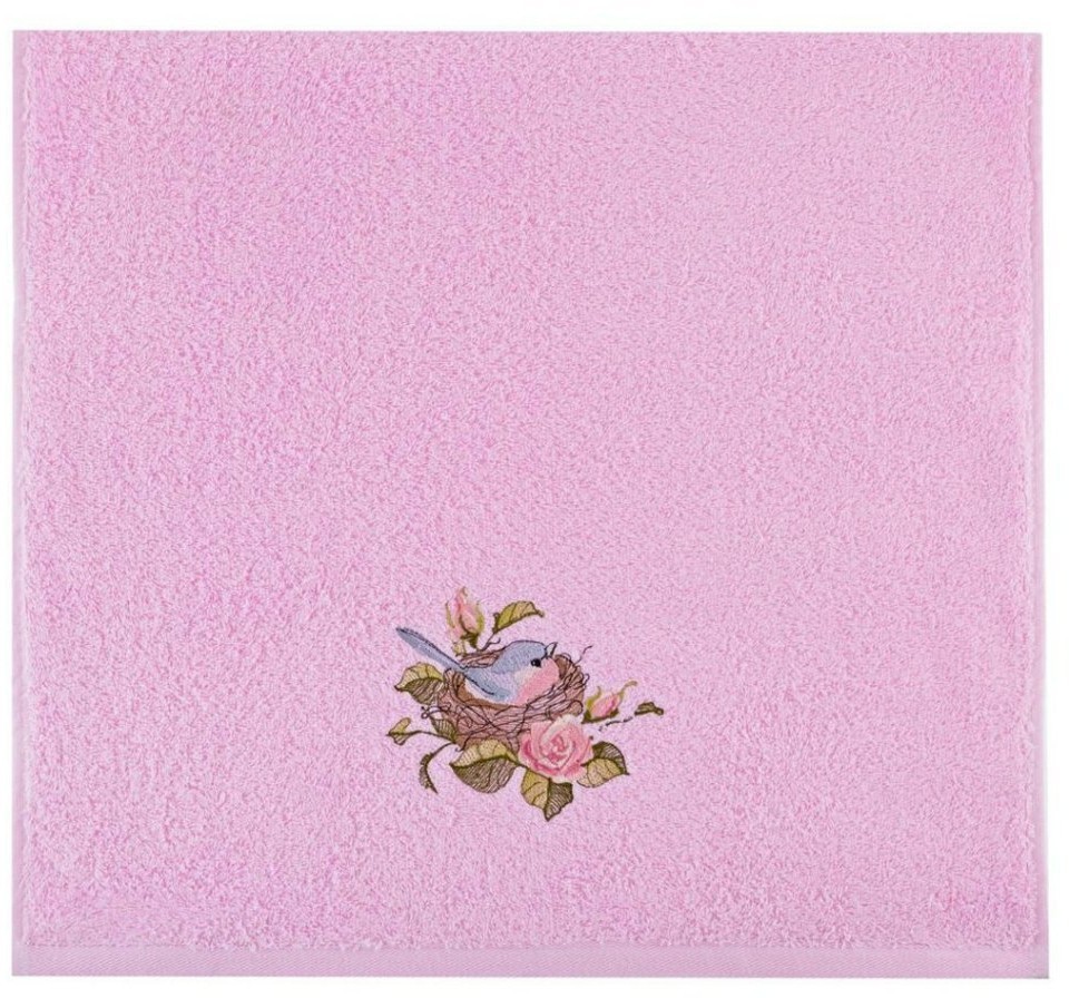 Полотенце махровое, 50*90 см. "малиновка", розовый, 100%х\б SANTALINO (850-330-51)