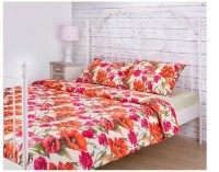 Кпб 1,5 спальный &quot;маки&quot; пододеяльник150х215 -1шт.прост( св.желтый)180х220 -1шт.нав 50х70-2шт SANTALINO (984-022)
