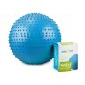 Мяч гимнастический массажный GB-301 65 см, антивзрыв, синий (78559)
