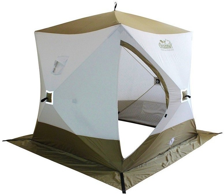 Зимняя палатка куб Следопыт Premium 1,8*1,8 м PF-TW-13 трехслойная (83514)