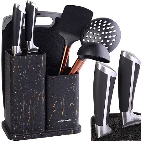 Набор подставка для ножей + разделочная доска MAYER BOCH (31302)