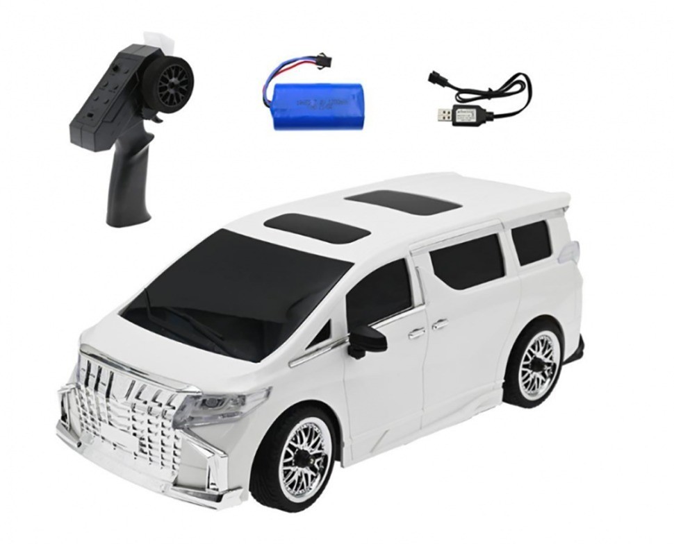 Радиоуправляемая машина для дрифта Alphard 2WD 1:16 (гироскоп, LED подсветка) (MN-68-WHITE)