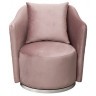 Кресло Verona/VD вращающееся, велюр розовый Colt007-ROS/хром 70*77*80см (TT-00014713)