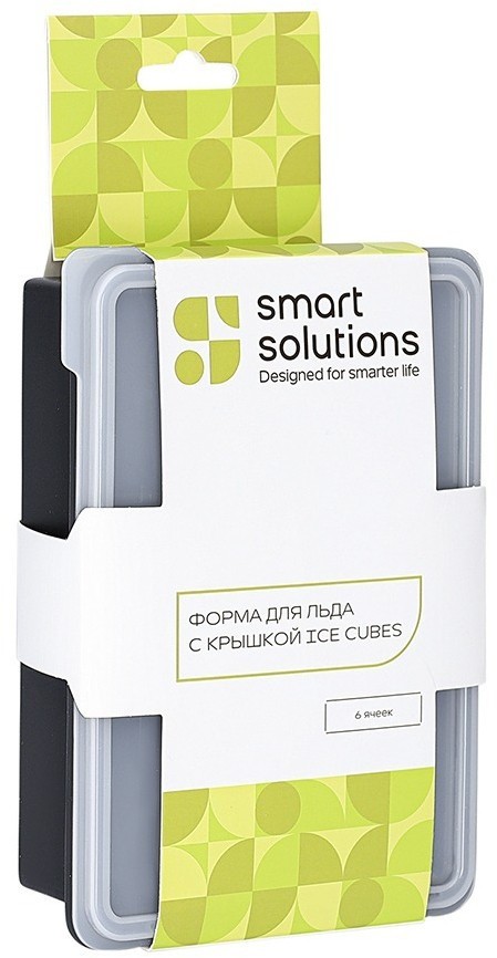 Форма для льда с крышкой ice cubes (77273)