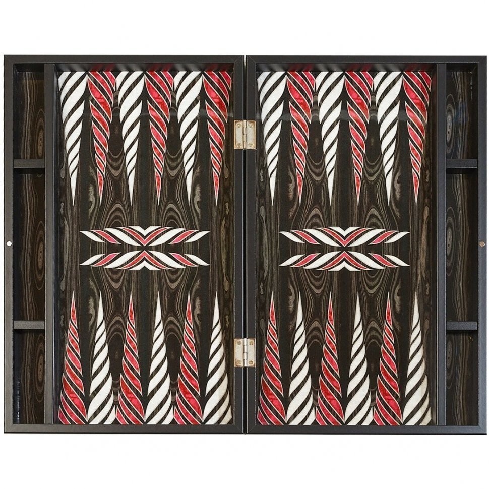 Нарды Черный Узор XXL, Турция, Yenigun (46036)