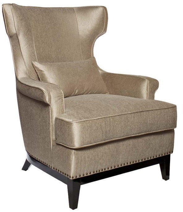 Кресло с 1 подушкой ткань бежевая 85*91*102см (TT-00000788)