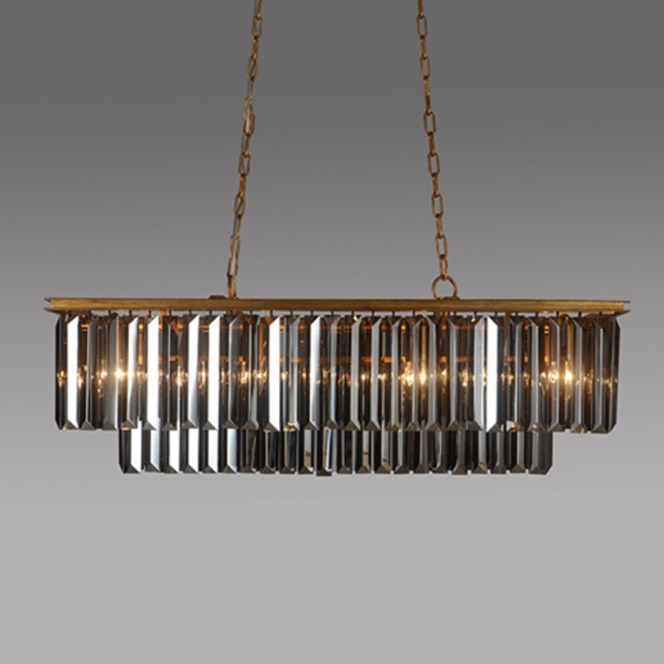 Люстра TD20538F-8SE-SM, металл, стекло, Golden leaf, ROOMERS FURNITURE