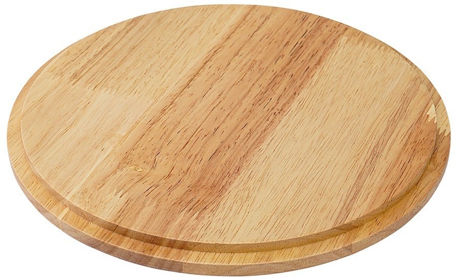 Салатник с крышкой из каучукового дерева soft ripples, dual glazing, D22 см (75892)