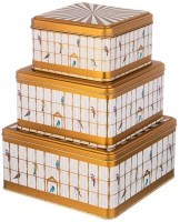 Набор емкостей для хранения &quot;paradise bird&quot; из 3-х штук, 1,9л/3,7л/5,8л Agness (949-041)