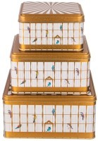 Набор емкостей для хранения &quot;paradise bird&quot; из 3-х штук, 1,9л/3,7л/5,8л Agness (949-041)