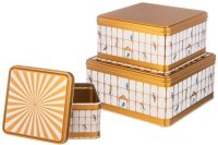 Набор емкостей для хранения &quot;paradise bird&quot; из 3-х штук, 1,9л/3,7л/5,8л Agness (949-041)